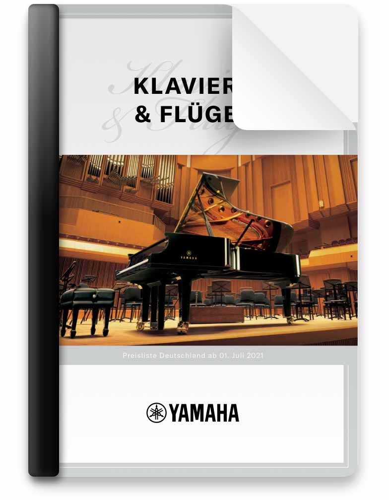 Cover der Yamaha Flügel und Klaviere Preisliste Mai 2022